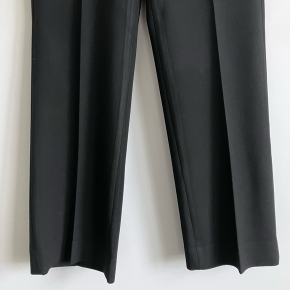 J CREW Black Straight Leg Flat Front High Rise Trouser Size 2 - Picture 4 of 11